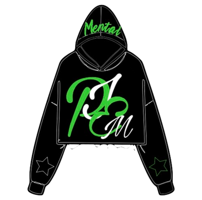 PIEM "Stuck" cropped and distressed hoodies