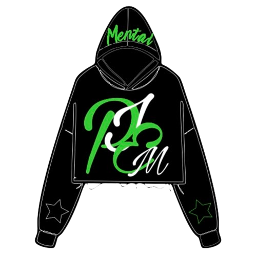 PIEM "Stuck" cropped and distressed hoodies