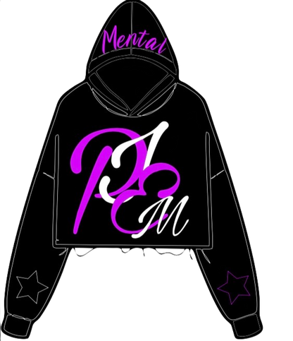 PIEM "Stuck" cropped and distressed hoodies