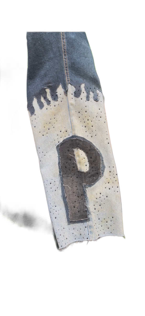 PIEM "double sided flame" jeans