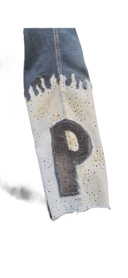 PIEM "double sided flame" jeans