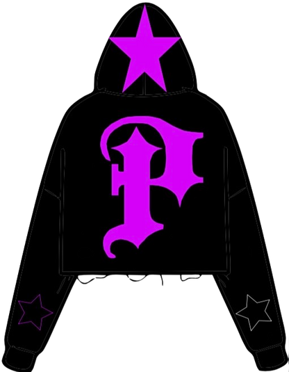 PIEM "Stuck" cropped and distressed hoodies