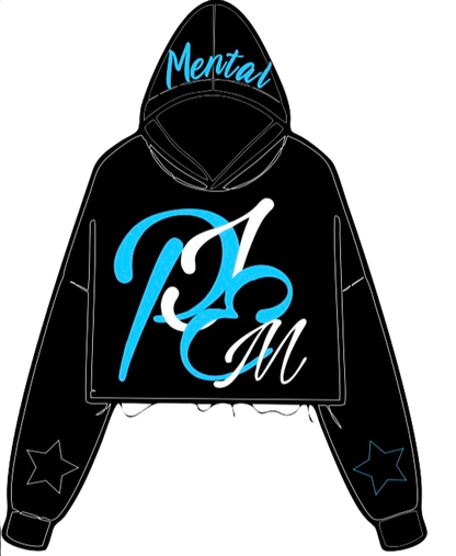 PIEM "Stuck" cropped and distressed hoodies
