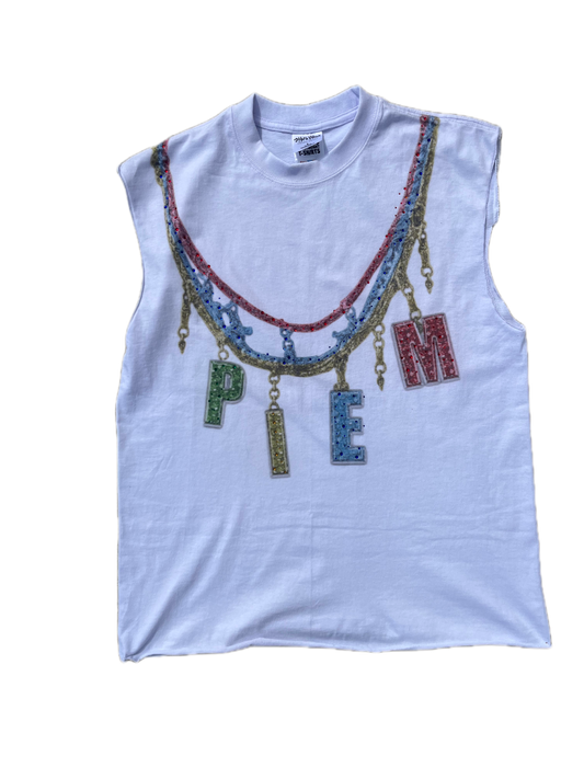 PIEM "NO MOISSA" SLEEVELESS T'S