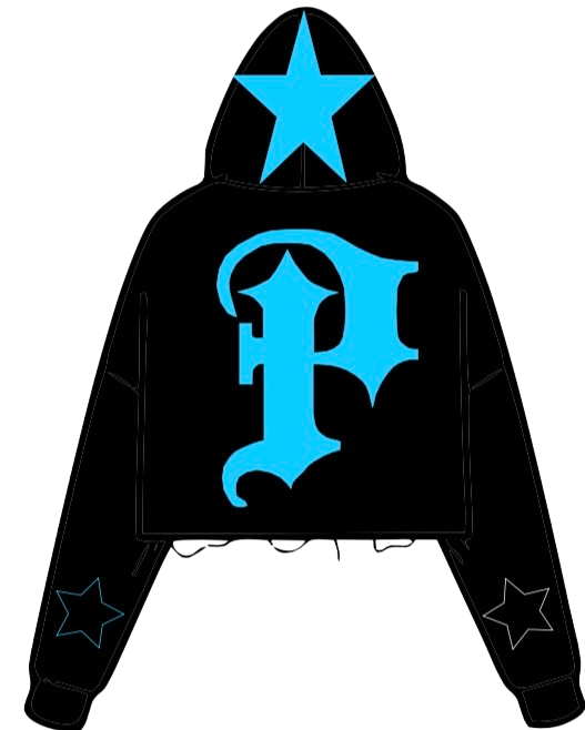PIEM "Stuck" cropped and distressed hoodies