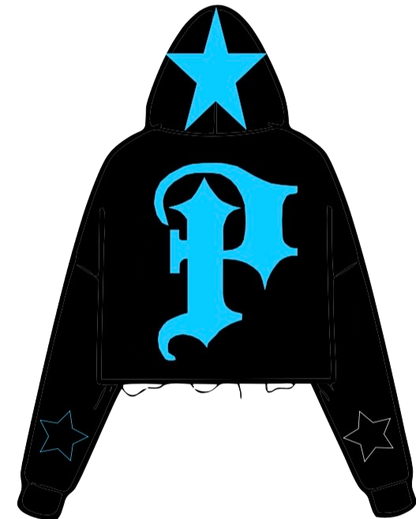 PIEM "Stuck" cropped and distressed hoodies